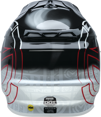 Moose Offroad F.I. 2.0 Helmet - Deceit MIPS® - Black/White/Red - Medium (Part No. 0110-7991)