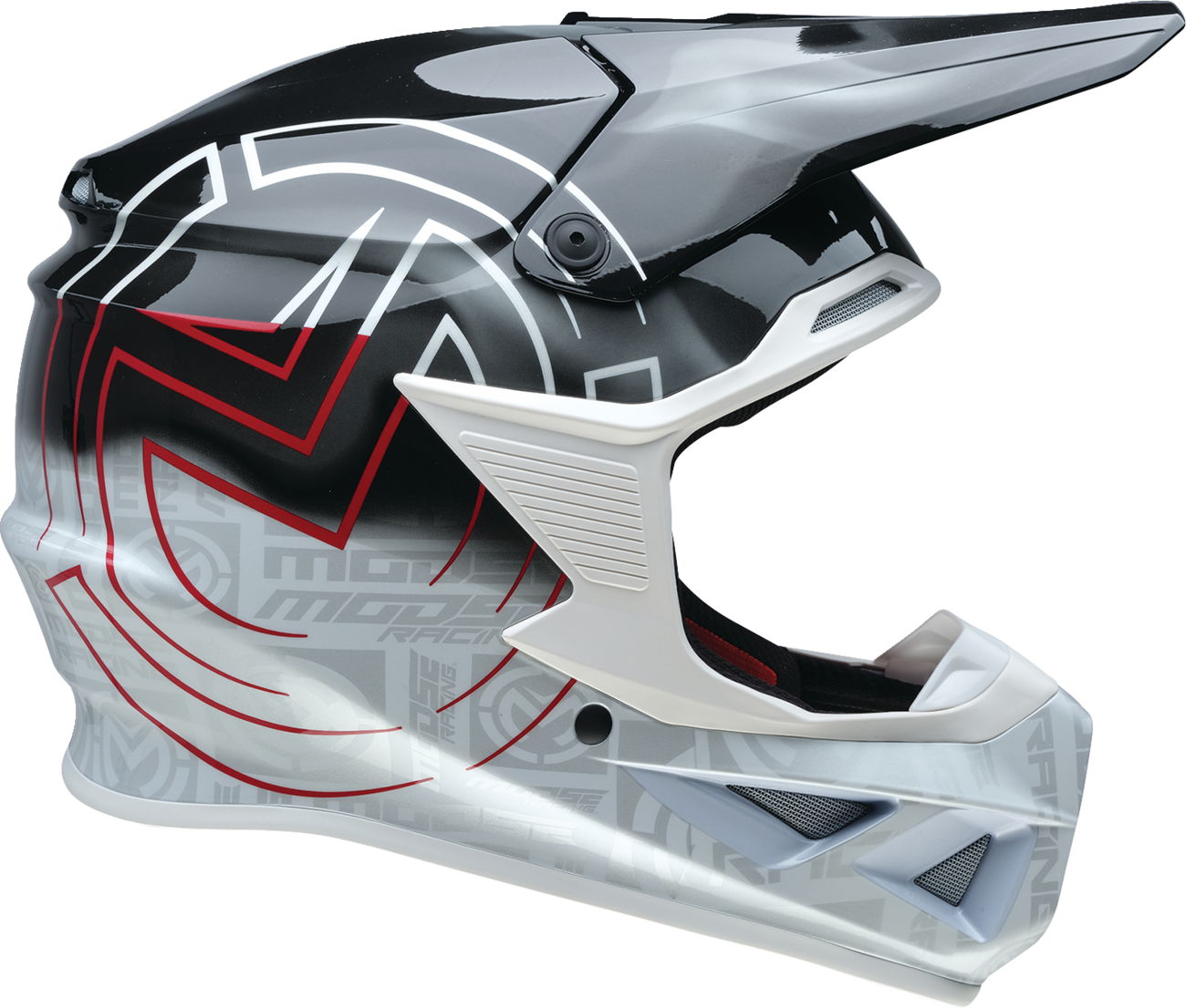 MOOSE OFFROAD F.I. 2.0 Helmet Deceit with MIPS® Technology - Small Black/White/Red