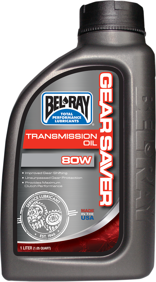 BEL-RAY Gear Saver Transmission Oil 80WT - 1L (Part #99250-B1LW)