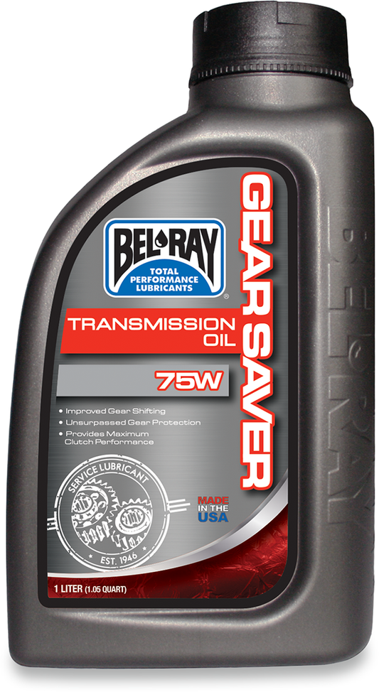 BEL-RAY Gear Saver Transmission Oil 75W - 1 Quart (Part #99240-B1LW)