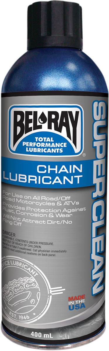 BEL-RAY Super Clean Chain Lube 400ml Aerosol - Part #99470-A400W