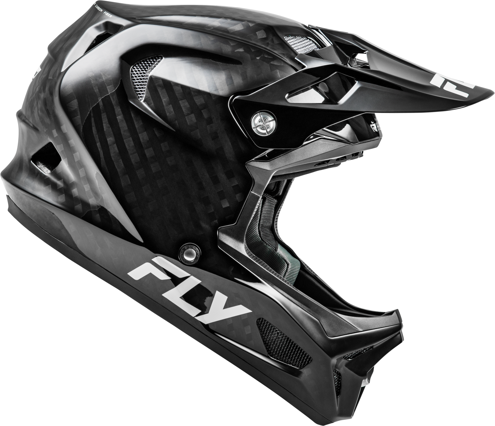 Fly Racing Werx R Carbon Helmet Black Carbon XS – Lightweight Impact-Resistant Motorcycle Helmet