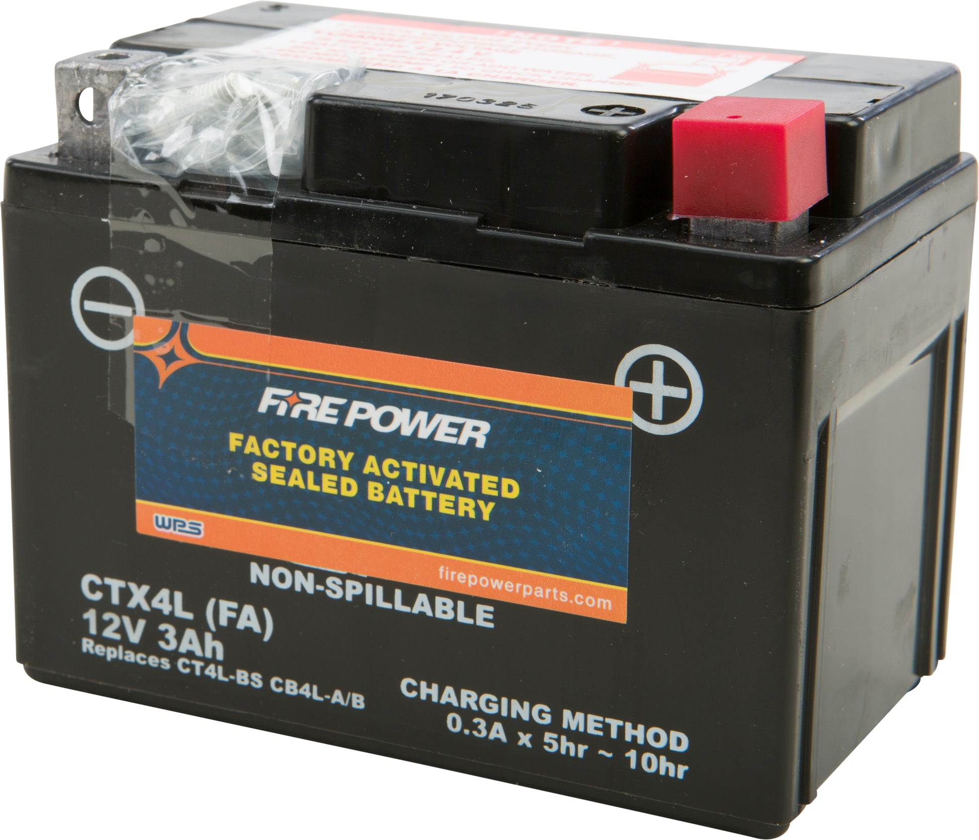 FIRE POWER CTX4L-BS(FA) Sealed Motorcycle Battery for Honda CRF and MSX Models