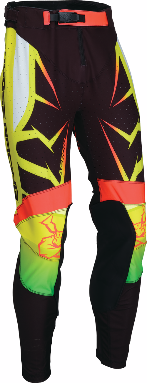 MOOSE OFFROAD Agroid Pants - Black, Yellow & White, Part Number 2901-11419