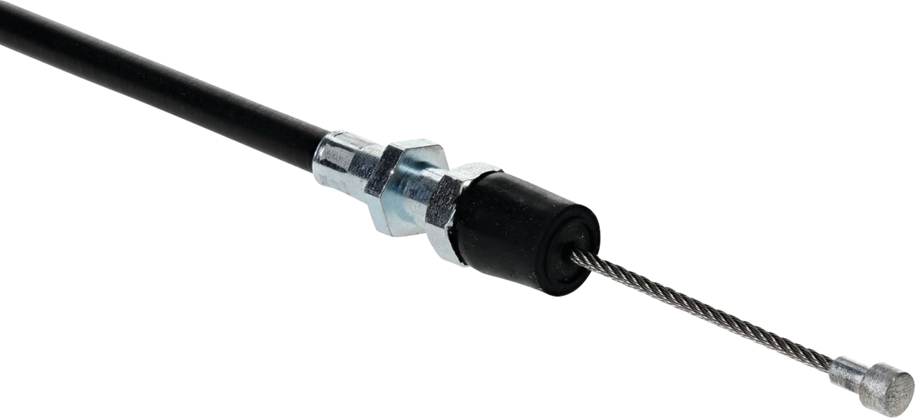 MOOSE OFFROAD Black Vinyl Throttle Cable for Polaris 45-1274 - Stock Length