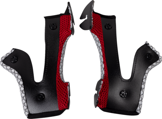 MOOSE OFFROAD Youth F.I. Cheek Pads for Vaporwave Helmet – Gray, Large (Part No. 0134-3627)