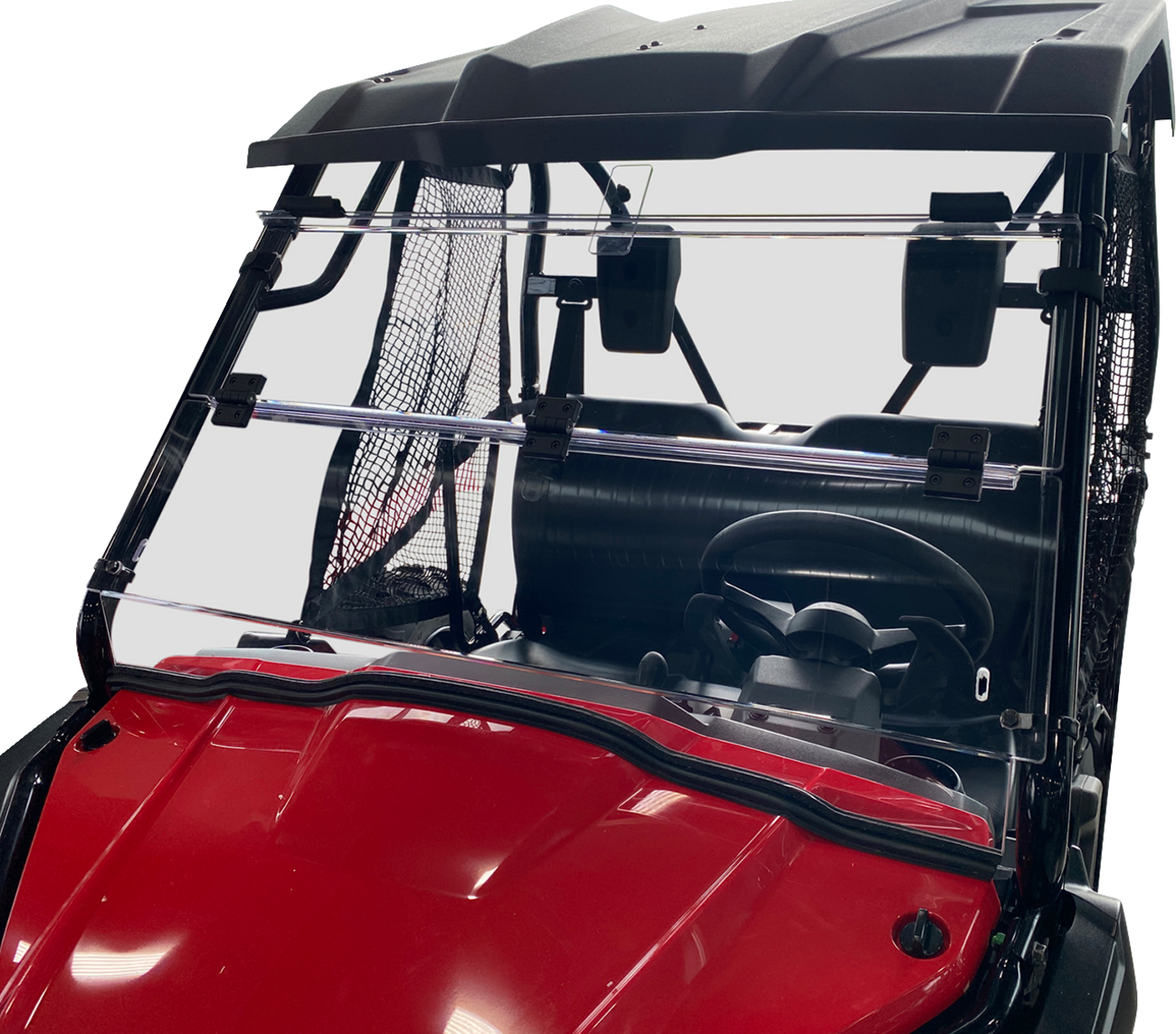Moose Offroad Full Folding Windshield - Deluxe for Pioneer V000264-12200M