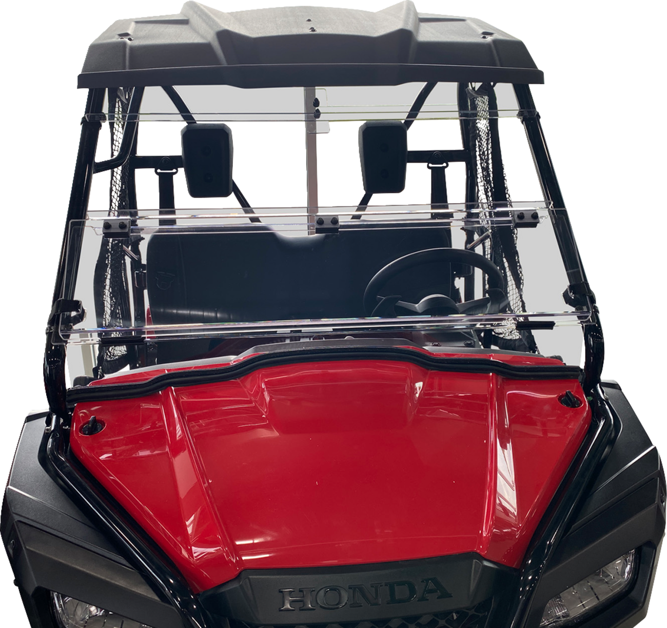 Moose Offroad Full Folding Windshield - Deluxe for Pioneer V000264-12200M