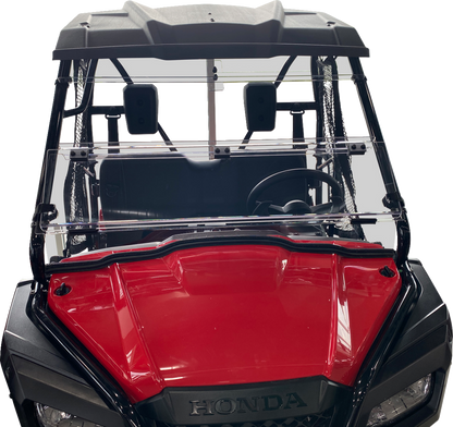 Moose Offroad Full Folding Windshield - Deluxe for Pioneer V000264-12200M