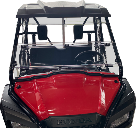Moose Offroad Full Folding Windshield - Deluxe for Pioneer V000264-12200M
