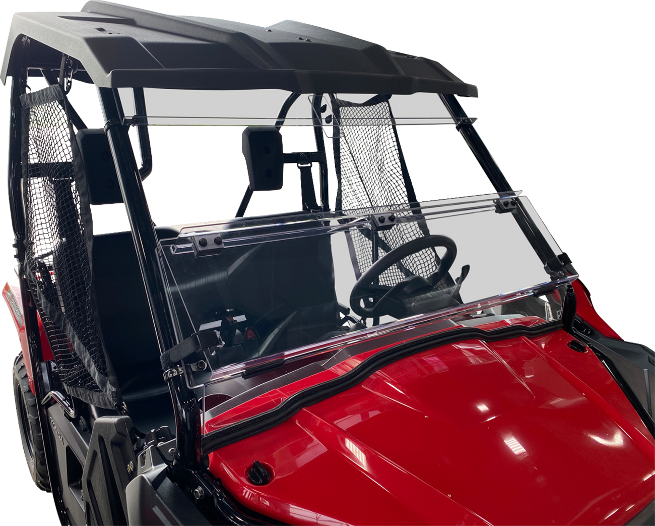 Moose Offroad Full Folding Windshield - Deluxe for Pioneer V000264-12200M
