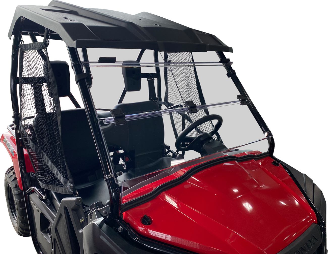 Moose Offroad Full Folding Windshield - Deluxe for Pioneer V000264-12200M