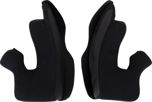 Moose Offroad Air Intake Cheek Pads - Black - XL (Part #0134-3199)