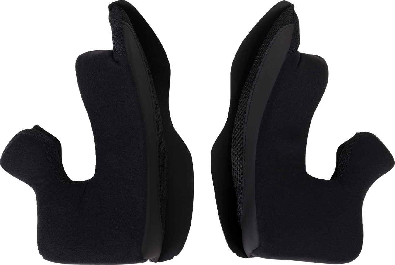 Moose Offroad Air Intake Cheek Pads for Helmets - Black, 2XL (Part #0134-3200)