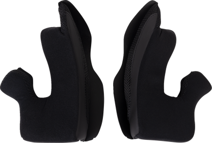 Moose Offroad Air Intake Cheek Pads for Helmets - Black, 2XL (Part #0134-3200)