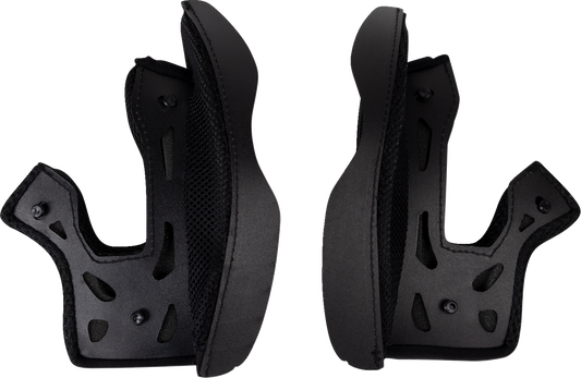 Moose Offroad Air Intake Cheek Pads - Black - XL (Part #0134-3199)