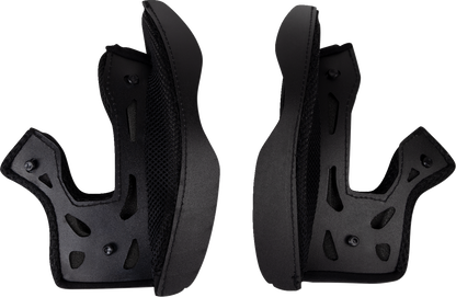 Moose Offroad Air Intake Cheek Pads for Helmets - Black, 2XL (Part #0134-3200)