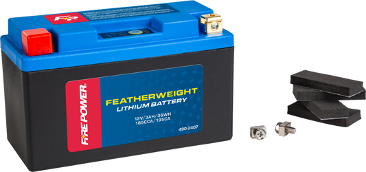 FIRE POWER Featherweight Lithium Battery HJT9B-FP-B for Ducati, Yamaha, Triumph, Kawasaki, Suzuki
