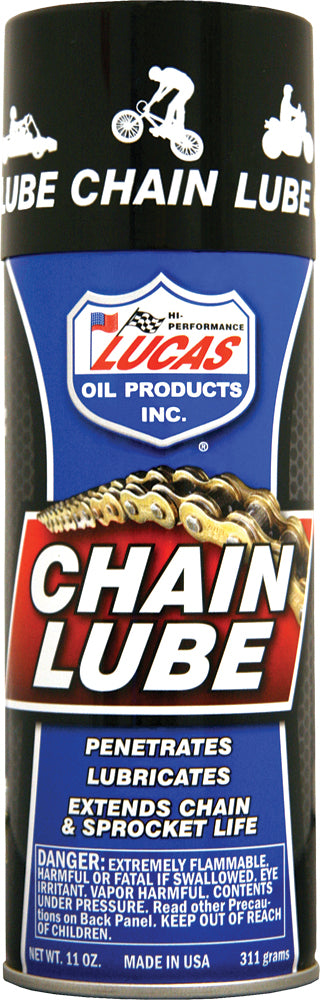 Lucas Chain Lube 11 oz - Deep Penetration Chain Lubricant with Rust Protection