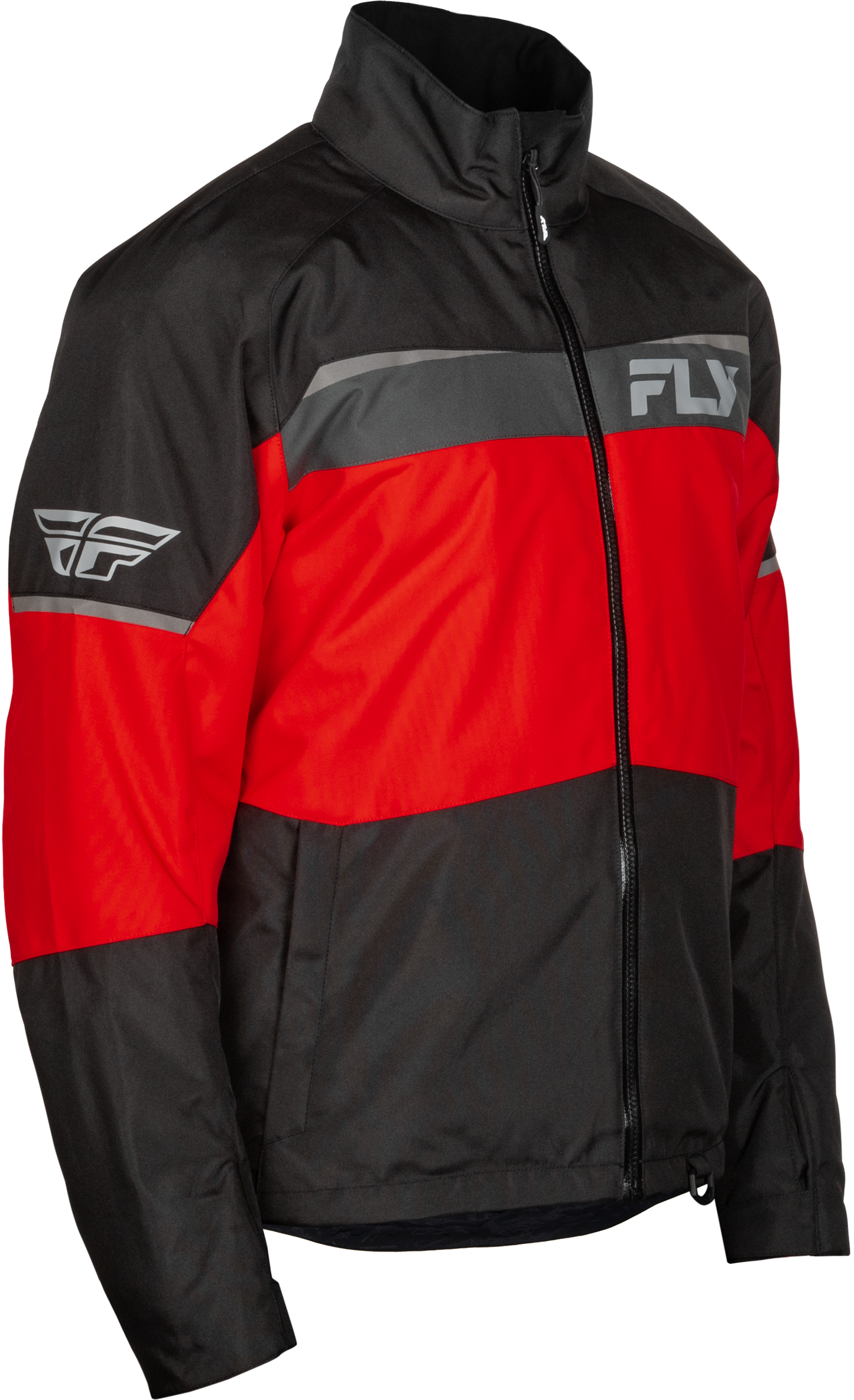 Fly Racing Aurora Jacket Red/Black 4X – Durable Weatherproof Motorcycle Outerwear