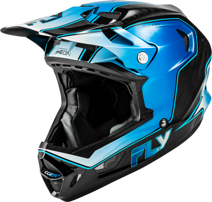 Fly Racing Werx R Flow Carbon Helmet Black Carbon/Blue/White Large