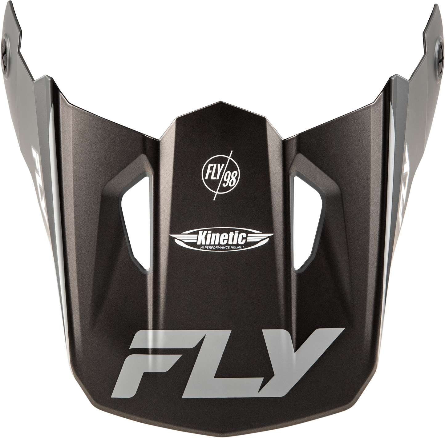 Fly Racing Kinetic Rally Helmet Visor Matte Grey/Black/White for XS/S Sizes