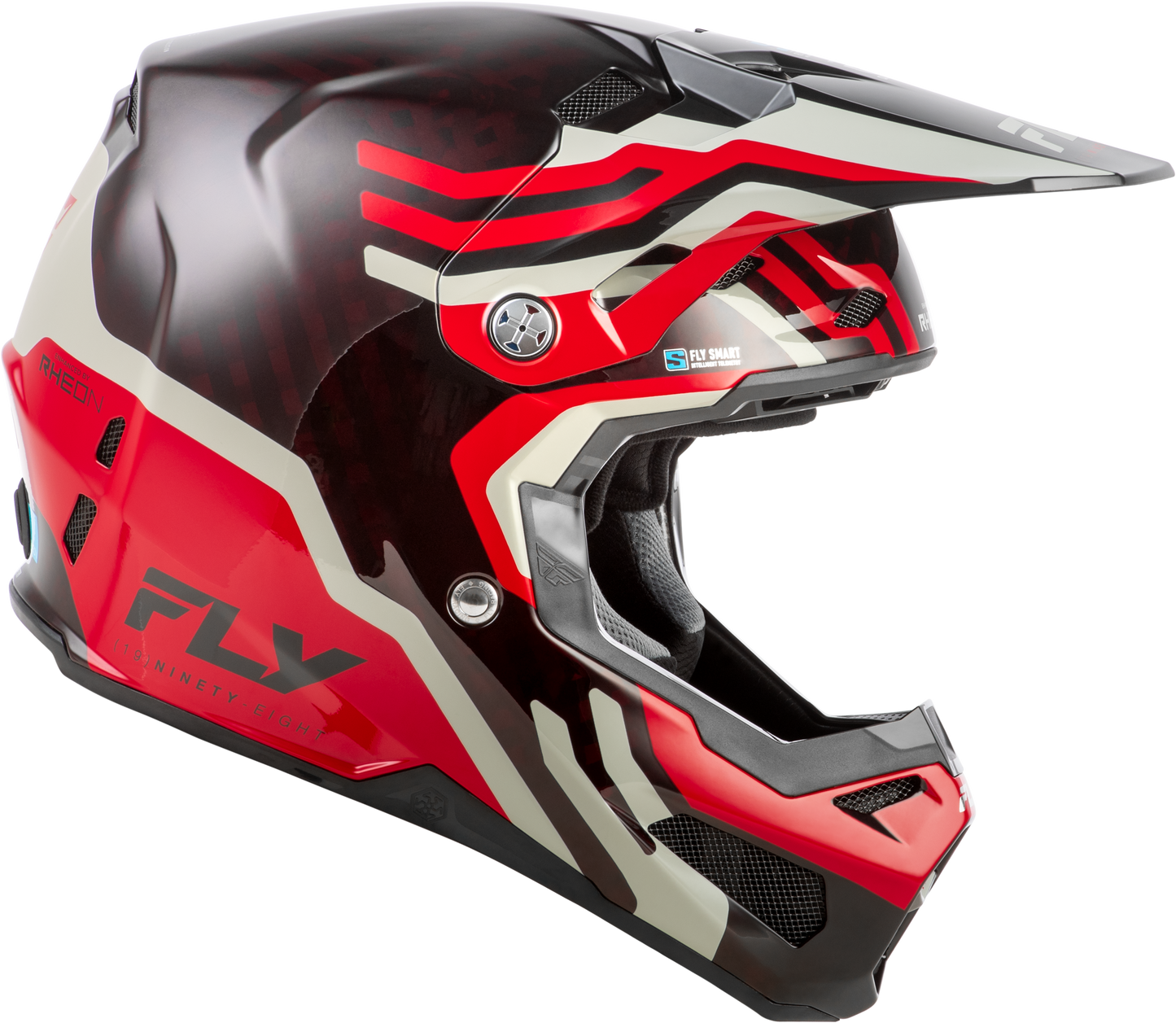 Formula S Carbon Byte Helmet Red Carbon/Red/Grey 2x