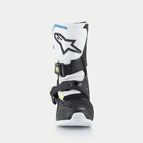 Alpinestars Tech 3S Kids MX Boots (White/Black/Enamel Blue, 10)