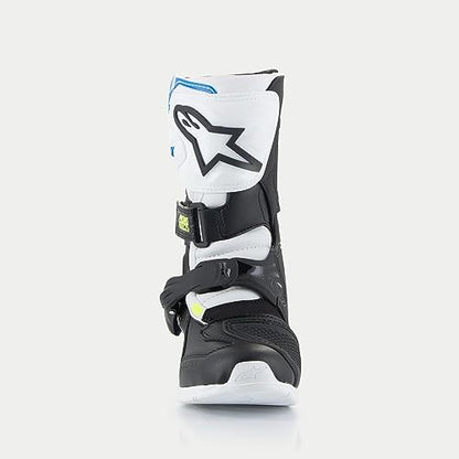 Alpinestars Tech 3S Kids MX Boots (White/Black/Enamel Blue, 12)