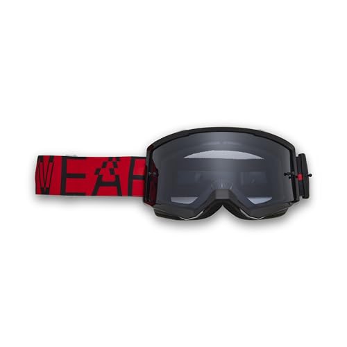 Fox Racing Unisex Main Motocross Dirt Bike Goggle, Fluorescent Red Race Spec, OS