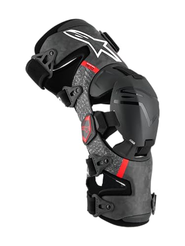 Alpinestars Supertech RK-10 Plasma Knee Brace (Black/Red, X-Large)
