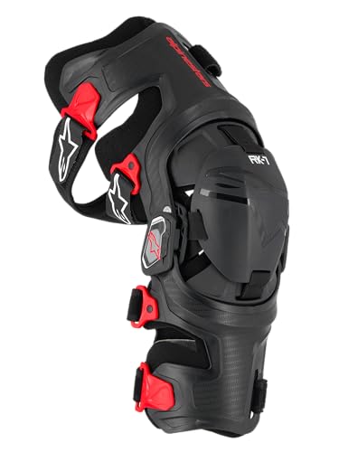 Alpinestars RK-7 Plasma Knee Brace (Black/Red, Large)