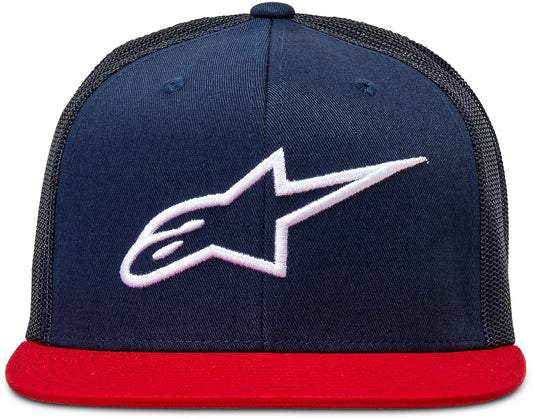 Alpinestars Corp Trucker Hat Navy/Red 1025-81003-7030-TU