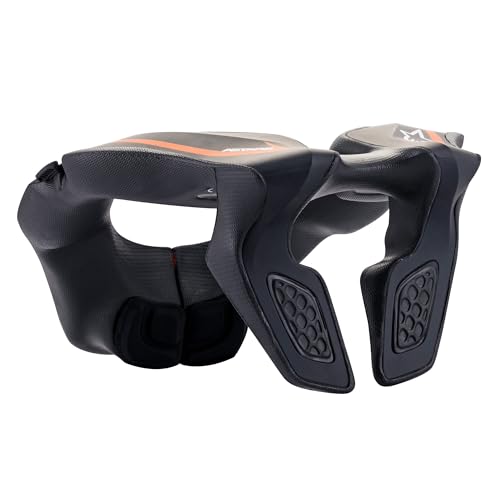 Alpinestars 6540118-14-OS: Youth Neck Support Black/Orange
