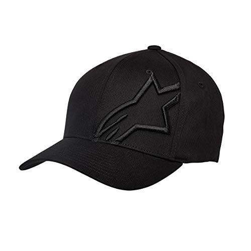 Alpinestars Men's Corp Shift 2 Flexfit Hat, Black/Black, Small/Medium