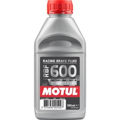 Motul MTL100949 8068HL RBF 600 Factory Line Dot-4 100 Percent Synthetic Racing Brake Fluid-600, 500. ml