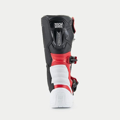 Alpinestars Tech 3S Youth MX Boots (White/Black/Bright Red, 8)