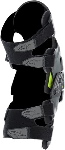 Alpinestars Unisex-Adult Bionic 5S Youth Knee Brace Black Anth/Fluo Yellow (Multi, one_size) - 6540520-1155-OS