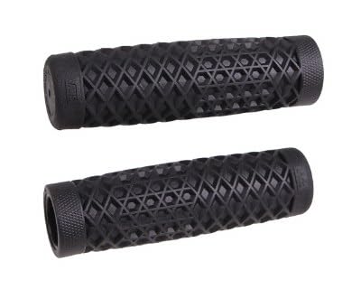 Vans"Waffle" Pattern Rubber Motorcycle Grips - BLACK - Sold as a pair for 7/8" bars - Made In The USA …