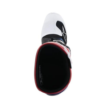Alpinestars Tech 7S Youth Motocross Boots (White/Black/Rainbow, 8)