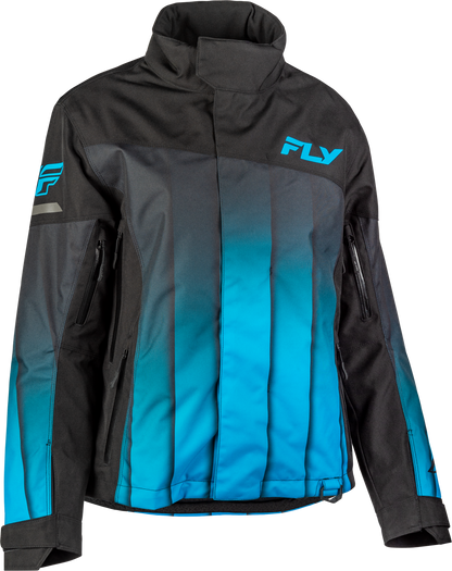 Fly Racing Women’s SNX Pro Jacket Blue/Black XS – Weatherproof, Breathable Snow Jacket with Insulation and Safety Features