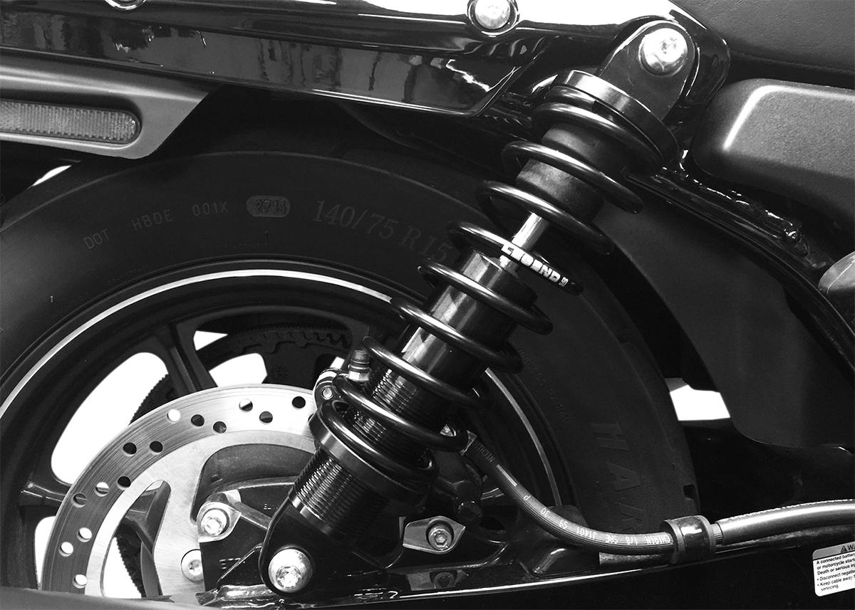 Legend Suspension Revo Street Shocks - 12 Inch Heavy-Duty Black Coil Springs for Touring Motorcycles (Part Number 1310-1182)