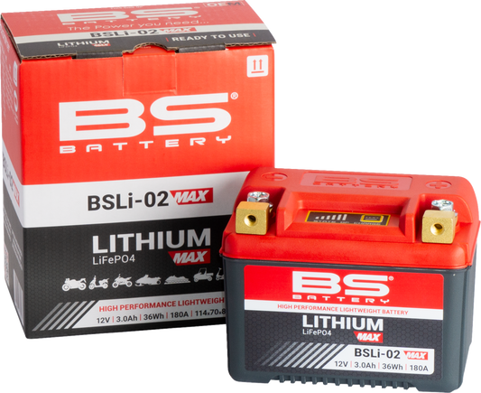 BS BATTERY Lithium Battery BSLi-02 Max 360115 for Reliable Power and Long Cycle Life