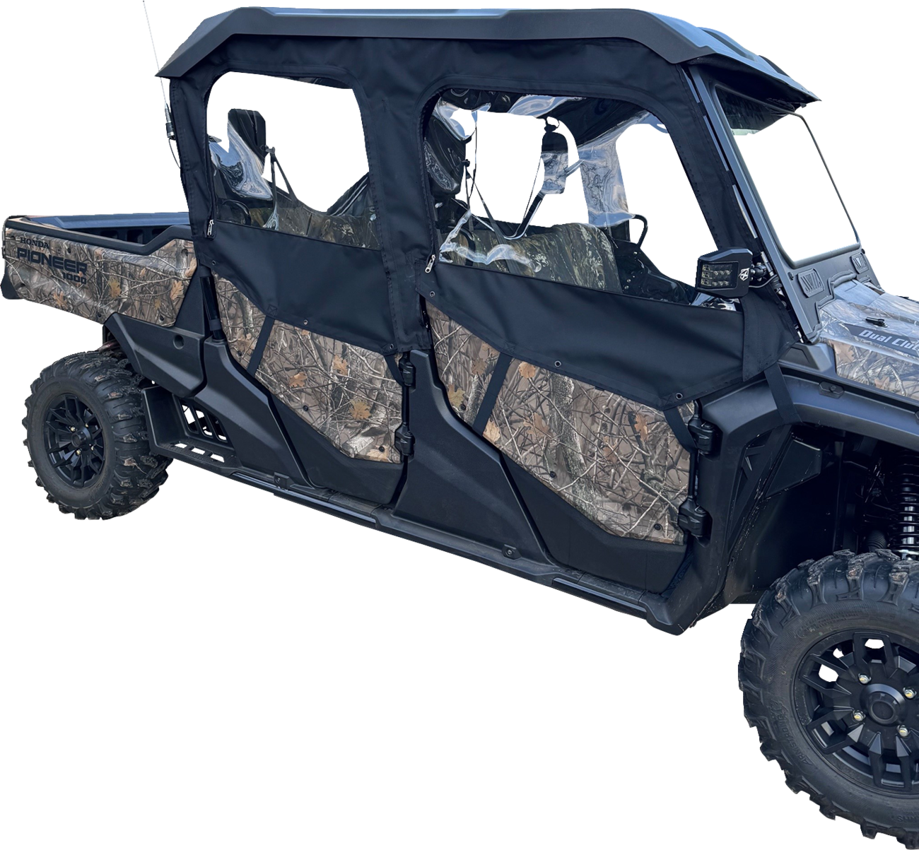 Moose Offroad Honda Pioneer 2023-2025 Side Enclosures - Black, Part Number PIOT6SE-11
