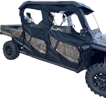 Moose Offroad Honda Pioneer 2023-2025 Side Enclosures - Black, Part Number PIOT6SE-11