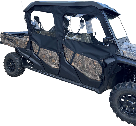 Moose Offroad Honda Pioneer 2023-2025 Side Enclosures - Black, Part Number PIOT6SE-11