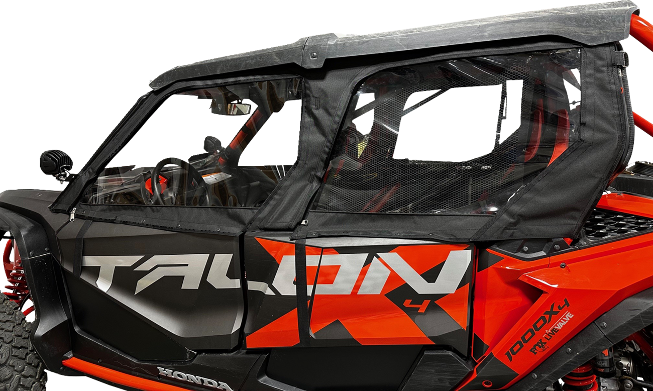 Moose Offroad Honda Talon 2023-2025 Side Enclosures - Black, Model HT4SE-11