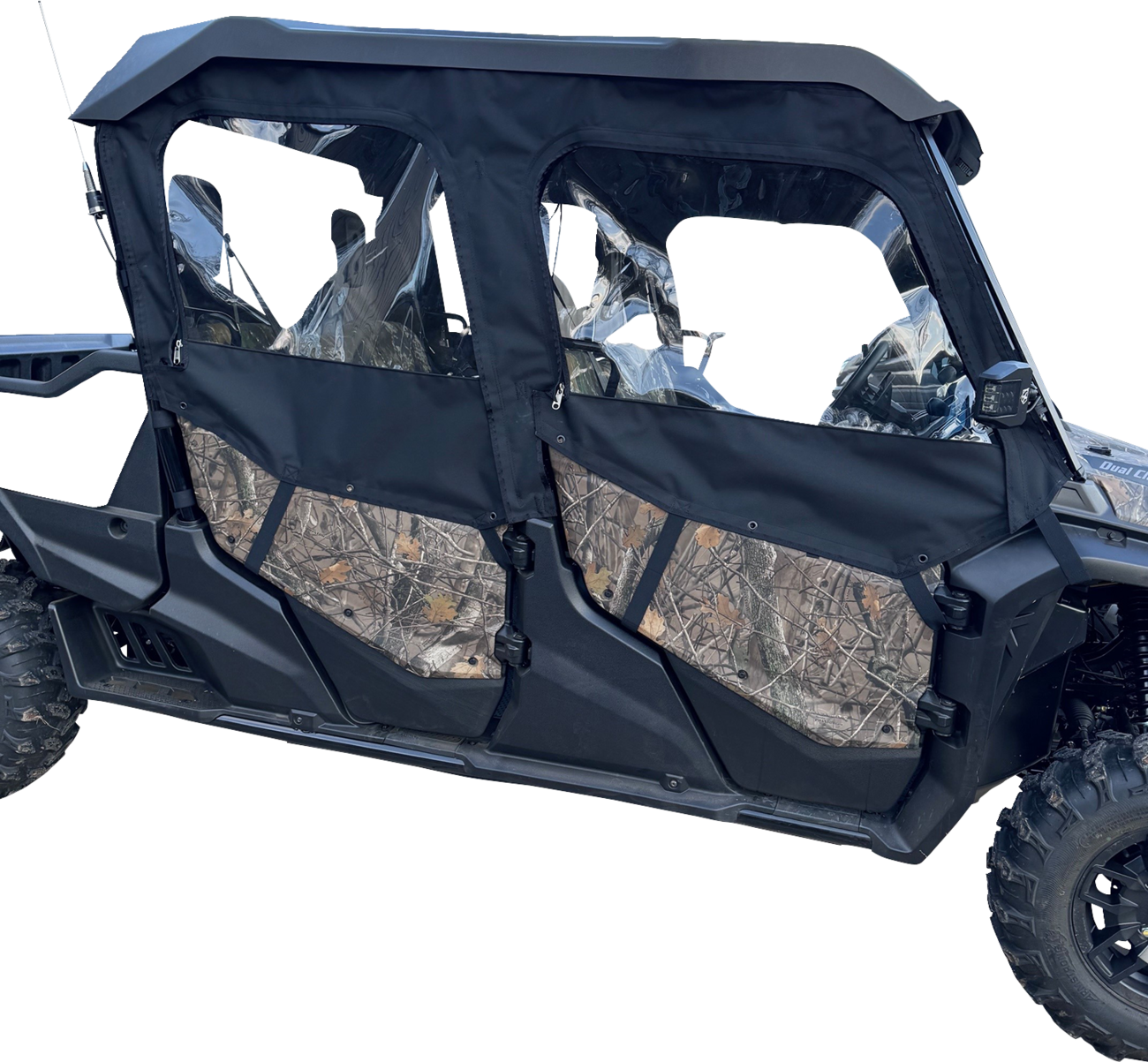 Moose Offroad Honda Pioneer 2023-2025 Side Enclosures - Black, Part Number PIOT6SE-11
