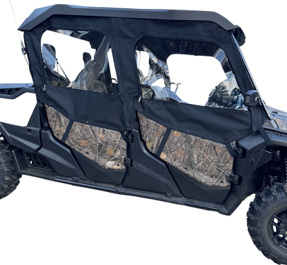 Moose Offroad Honda Pioneer 2023-2025 Side Enclosures - Black, Part Number PIOT6SE-11