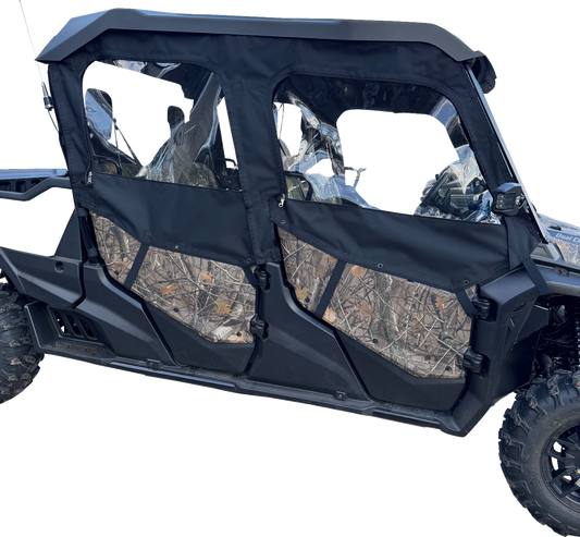 Moose Offroad Honda Pioneer 2023-2025 Side Enclosures - Black, Part Number PIOT6SE-11